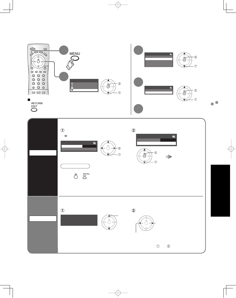 Editing and setting channels, Advanced | Panasonic TC-32LX70L User Manual | Page 15 / 64