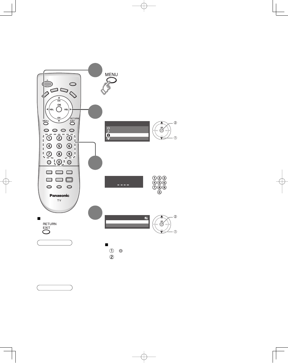 Lock | Panasonic TC-32LX70L User Manual | Page 16 / 64