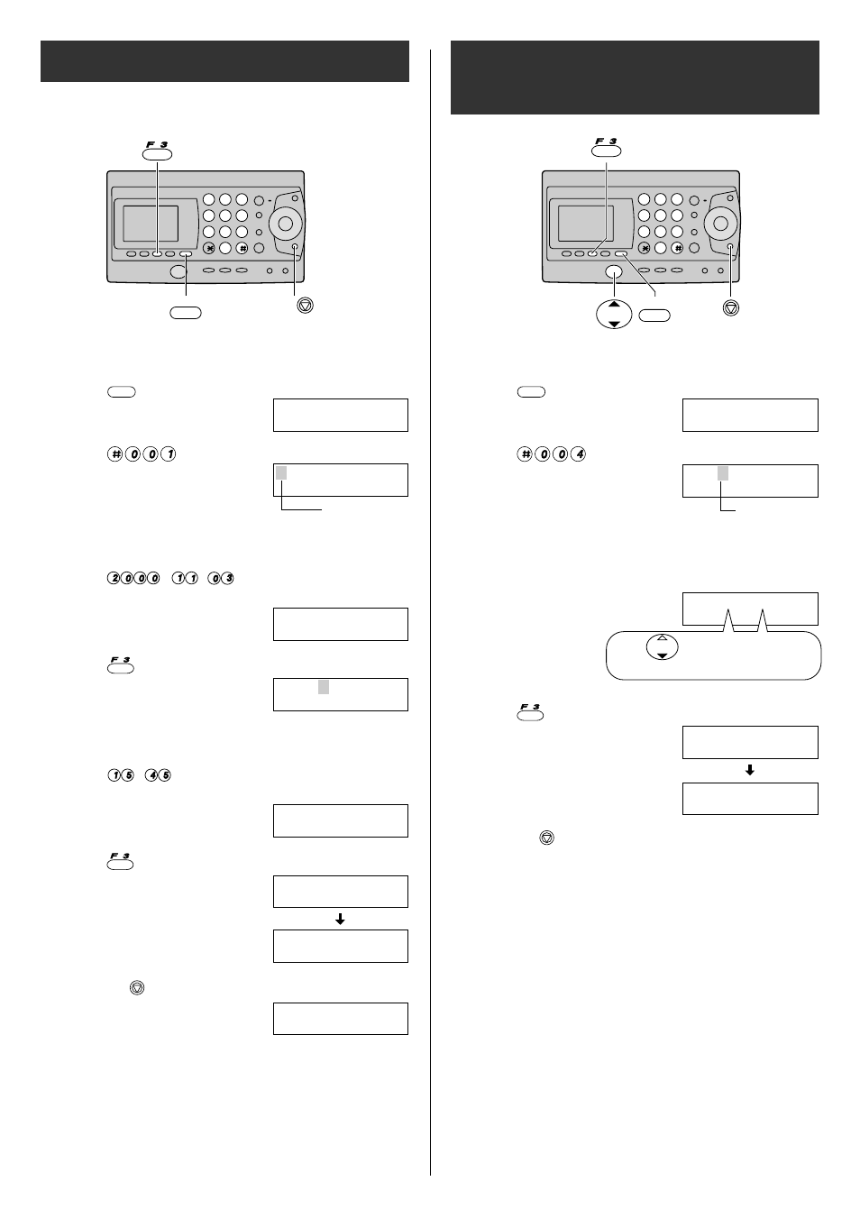Setting the date and time, Setting your facsimile telephone number | Panasonic KX-PW37CL User Manual | Page 8 / 28