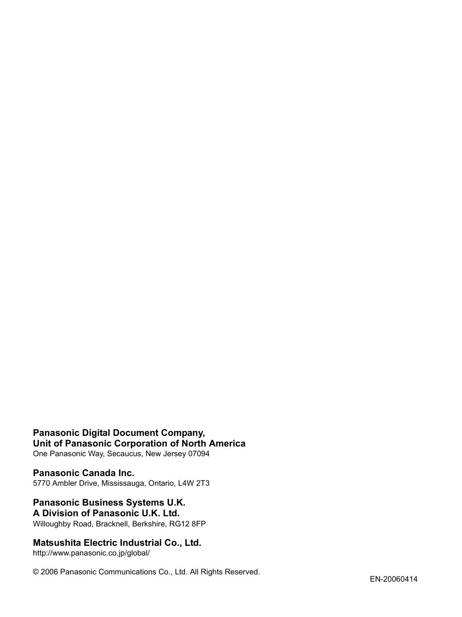 Panasonic KV-S1020C User Manual | Page 46 / 46