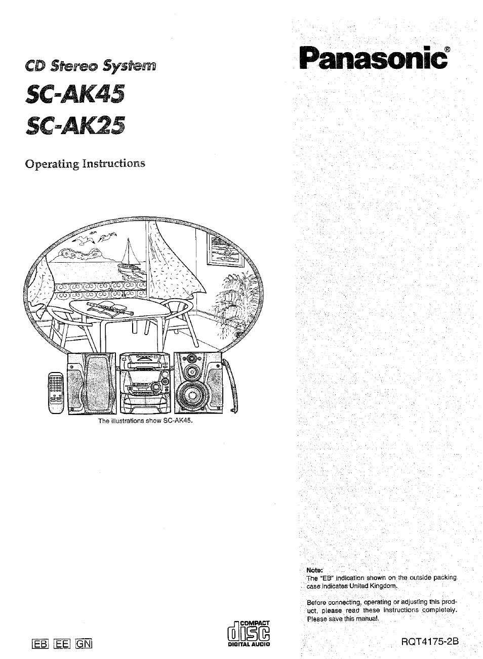 Panasonic SC-AK25 User Manual | 36 pages