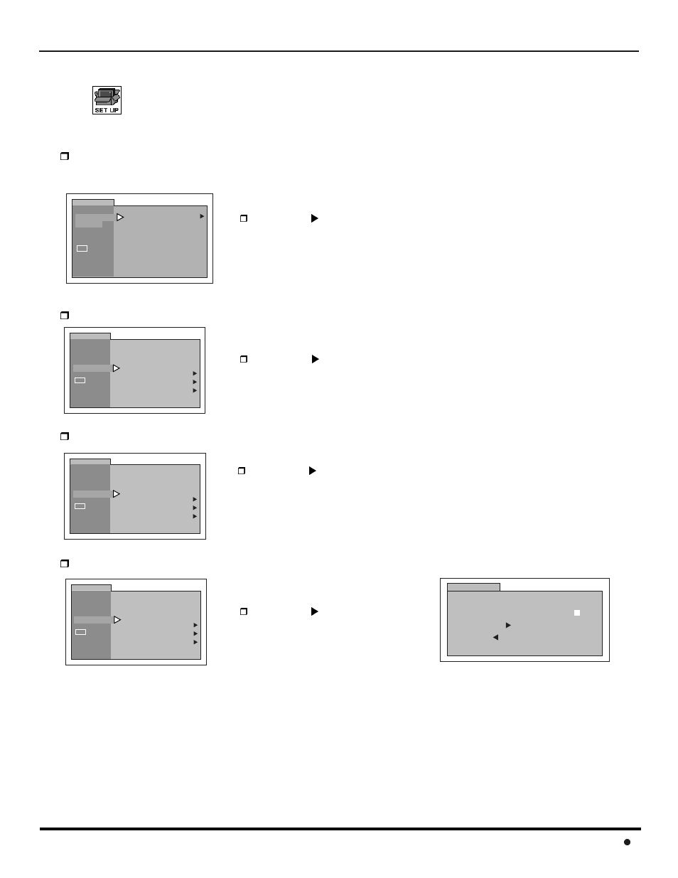 Icon menu operation, Set up, Peration 17 | Press vol to select english, spanish or french, Press vol to select tv or cable, Press vol to start auto program | Panasonic CT-36SX12U User Manual | Page 19 / 72