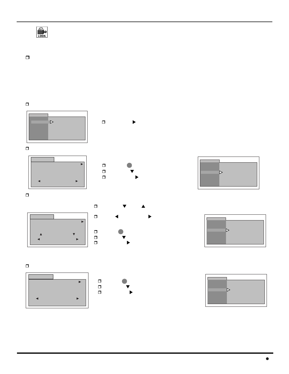 Lock, Peration 23 | Panasonic CT-36SX12U User Manual | Page 25 / 72