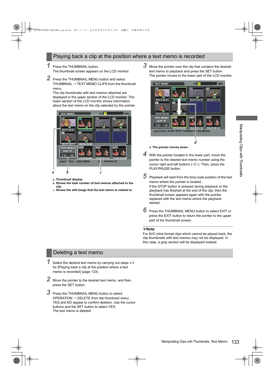 Panasonic AJ-P2C016RG User Manual | Page 133 / 212