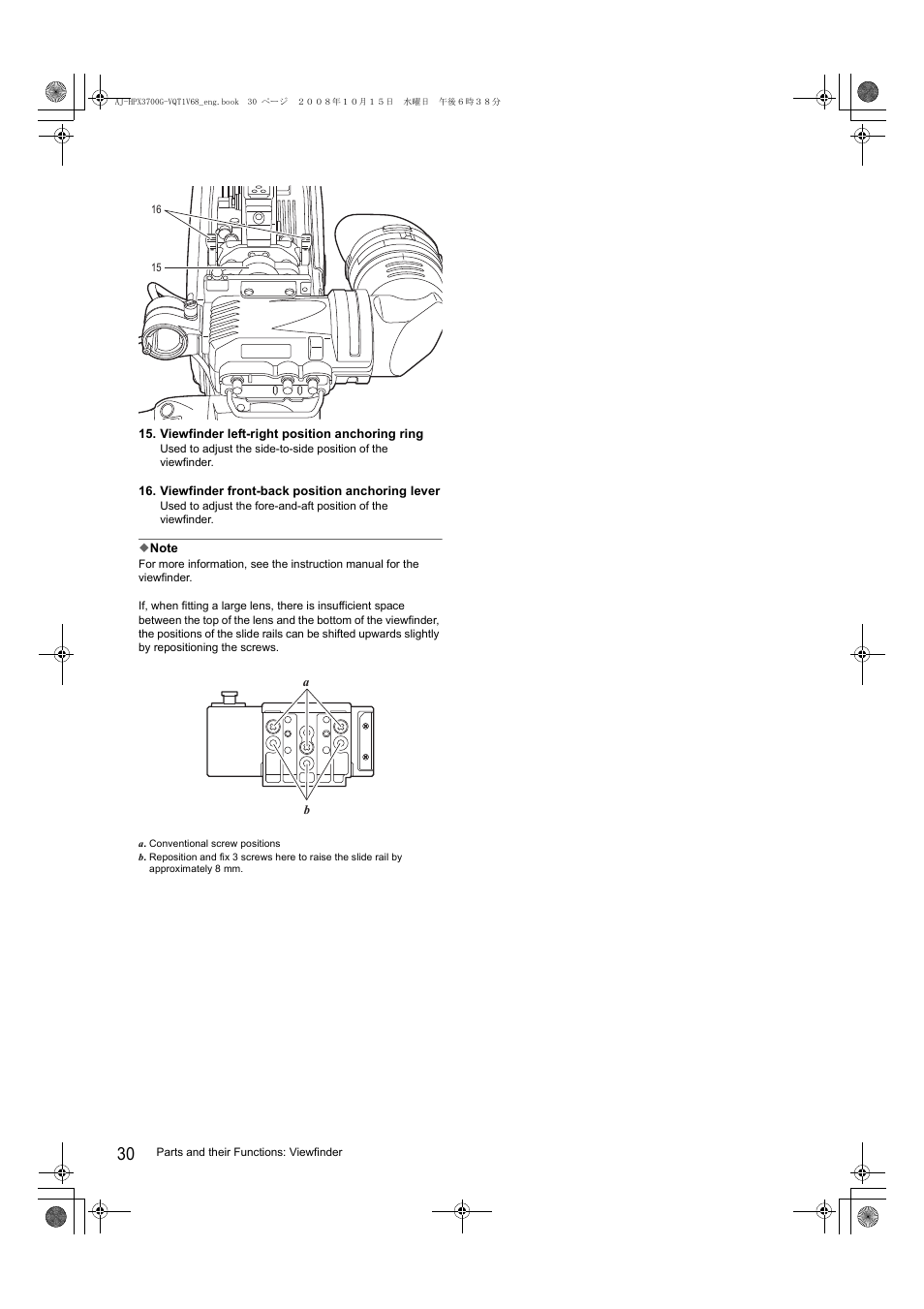 Panasonic AJ-P2C016RG User Manual | Page 30 / 212
