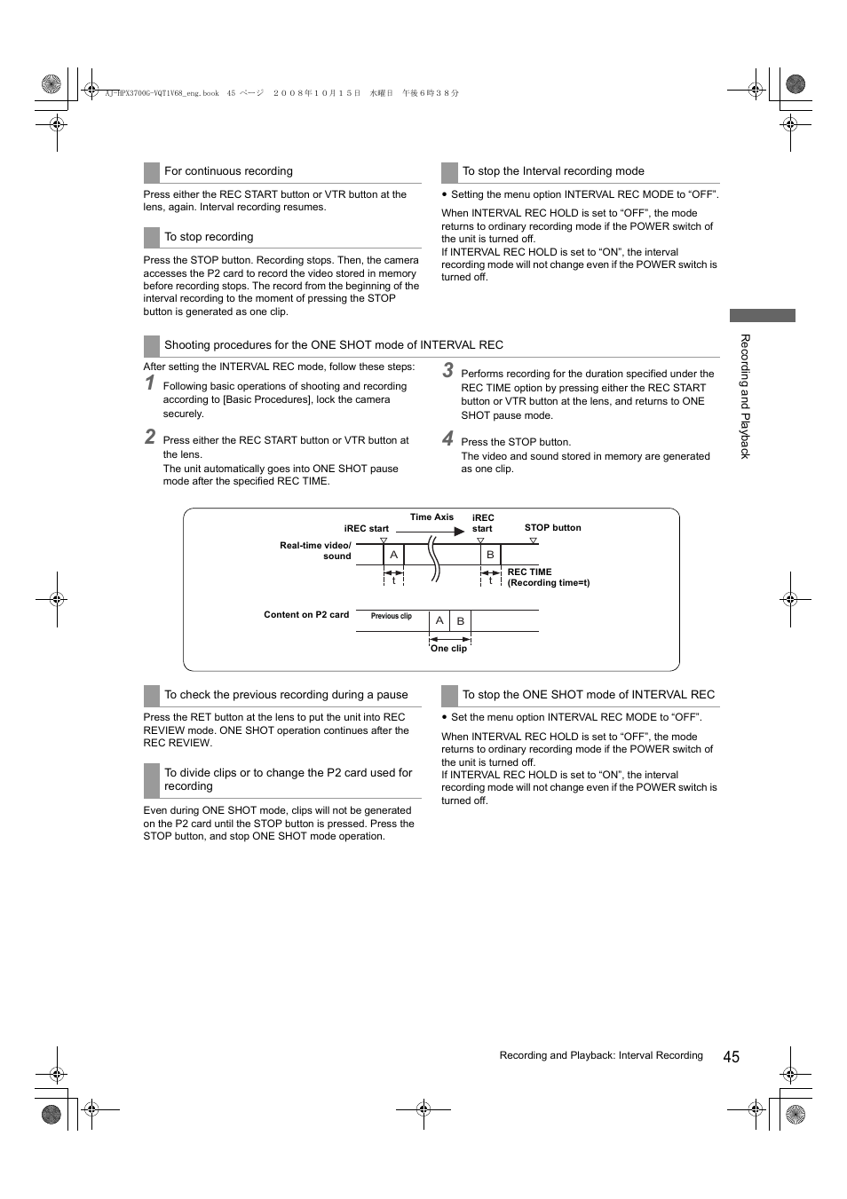 Panasonic AJ-P2C016RG User Manual | Page 45 / 212