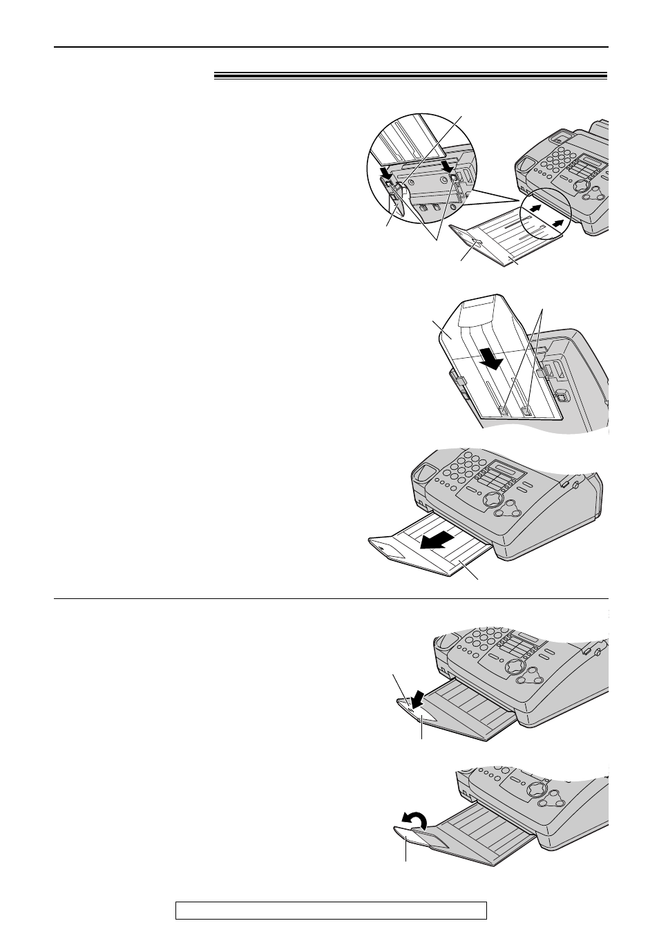 Setup, Paper stacker | Panasonic KX-FHD301 User Manual | Page 11 / 76