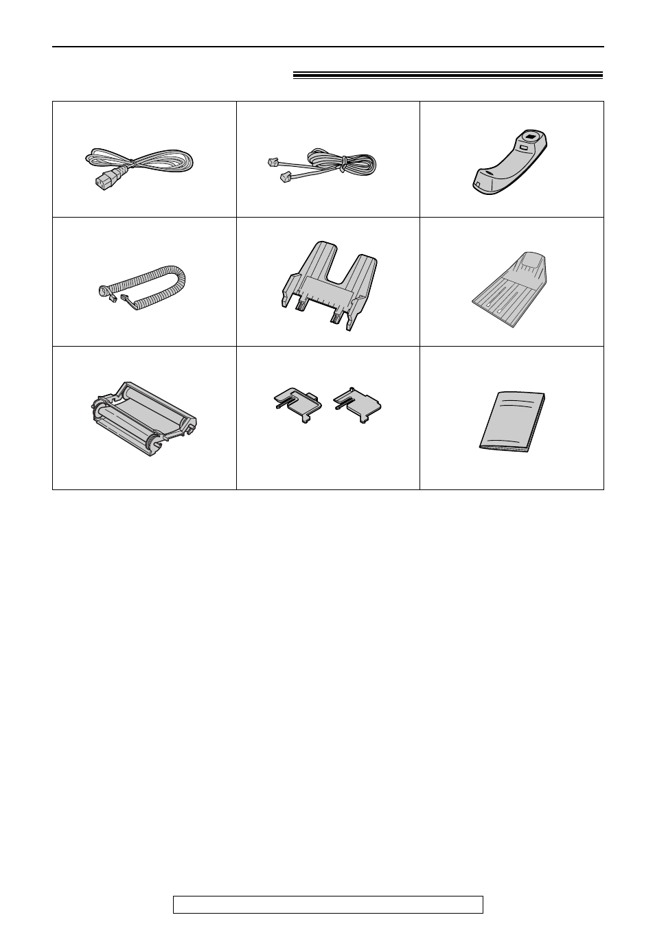 Initial preparation, Accessories, Included accessories | Panasonic KX-FHD301 User Manual | Page 6 / 76