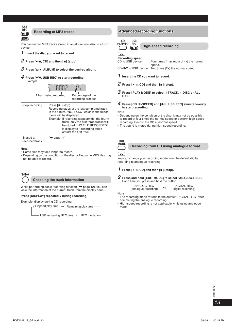 Panasonic SC SB-AK780 User Manual | Page 13 / 20