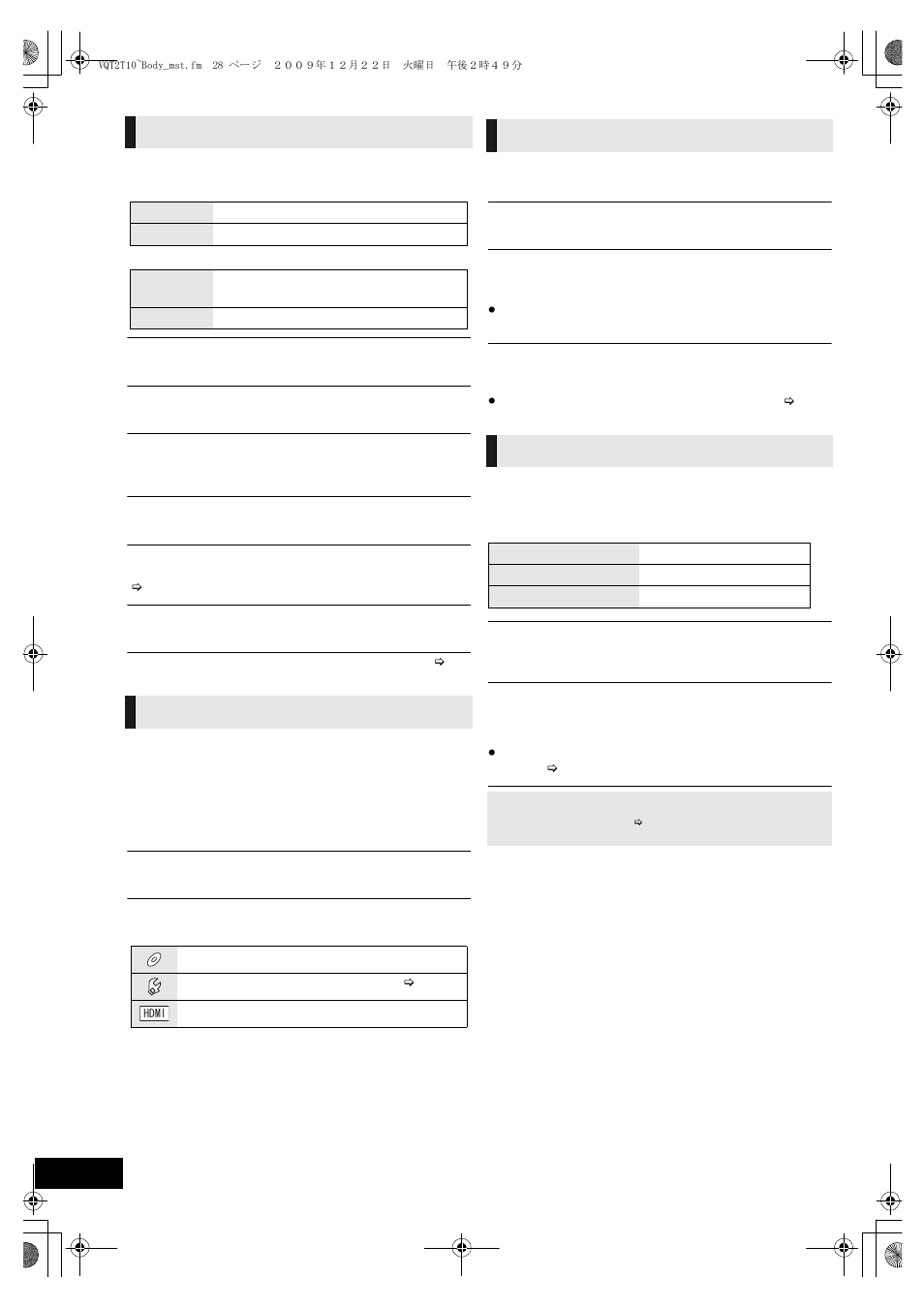 Disc, Play, Video audio | Panasonic VQT2T10 User Manual | Page 28 / 44