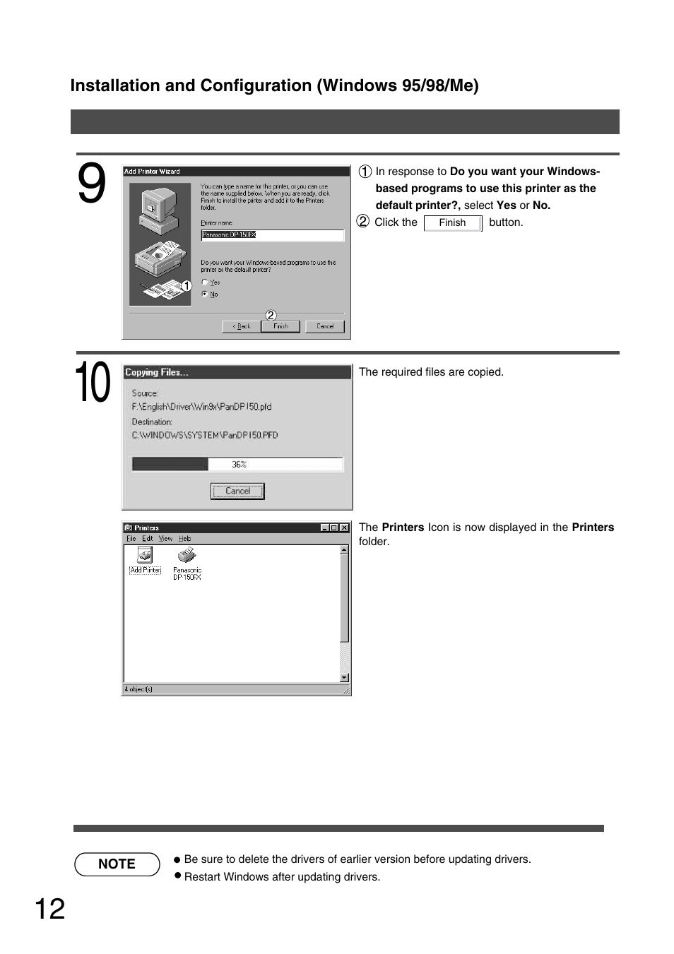 Panasonic 150P User Manual | Page 12 / 153