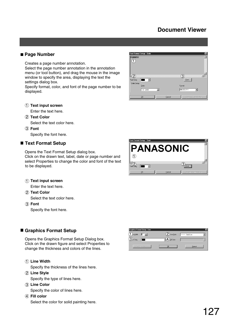 Document viewer | Panasonic 150P User Manual | Page 127 / 153
