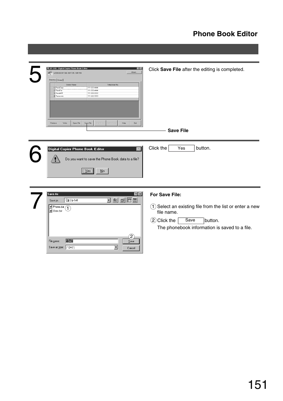 Panasonic 150P User Manual | Page 151 / 153