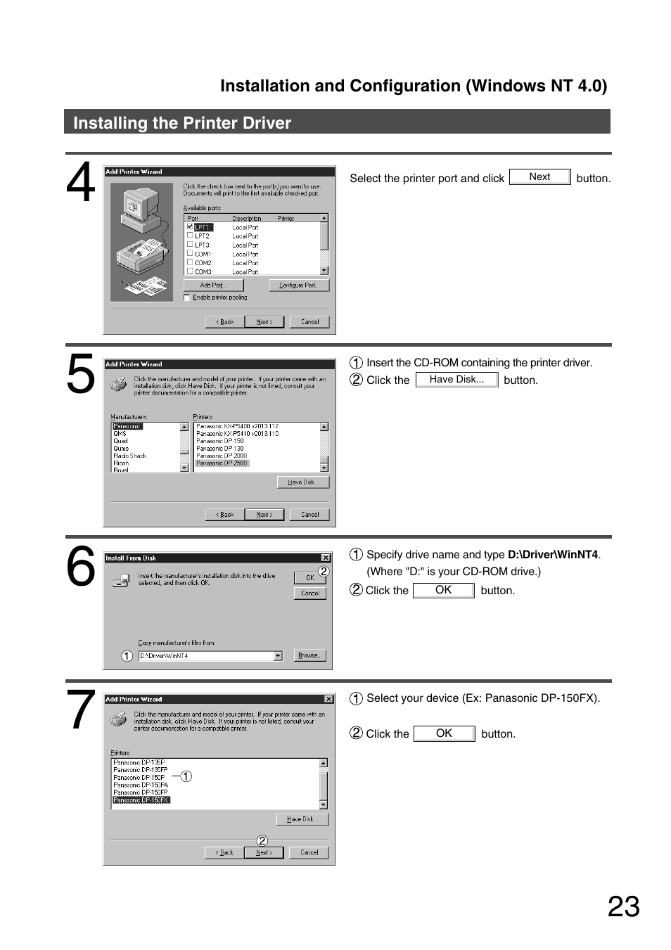 Panasonic 150P User Manual | Page 23 / 153