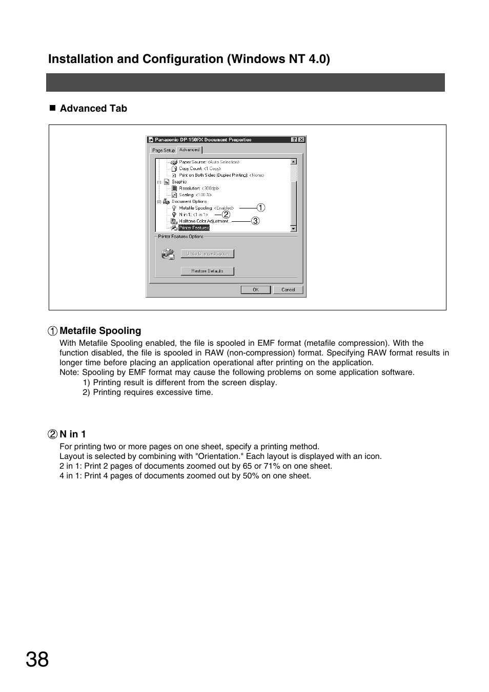 Panasonic 150P User Manual | Page 38 / 153