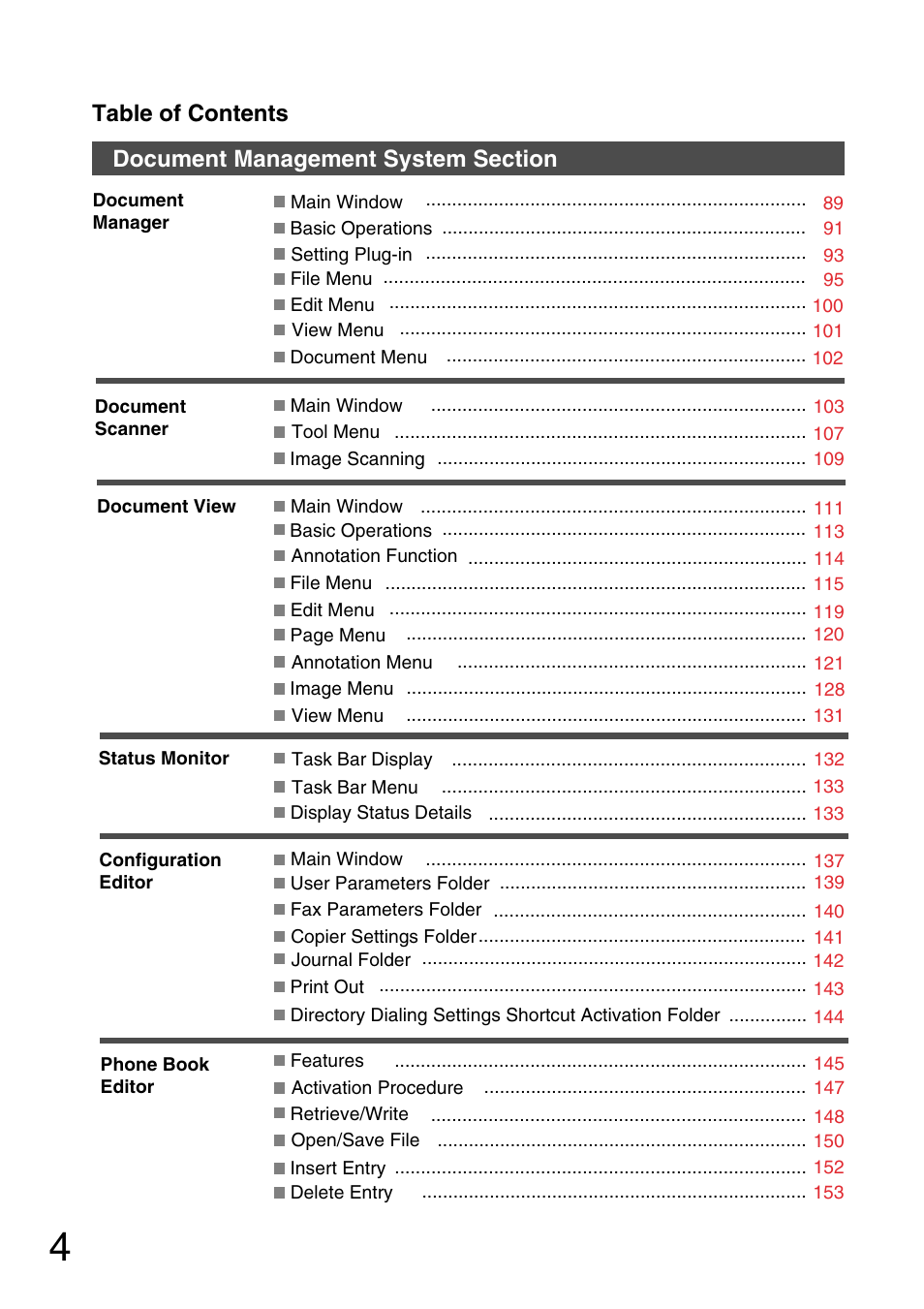 Panasonic 150P User Manual | Page 4 / 153