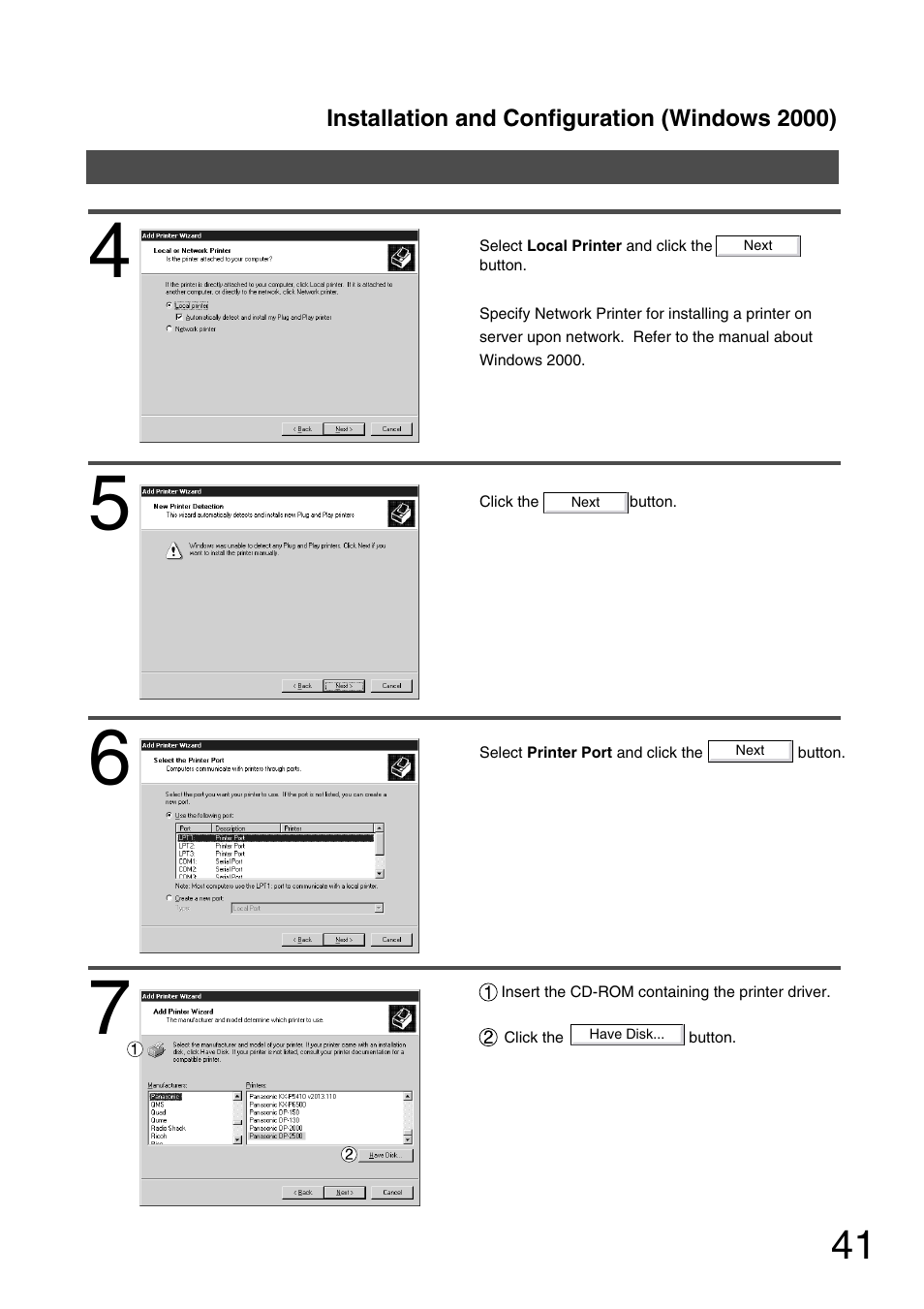 Panasonic 150P User Manual | Page 41 / 153