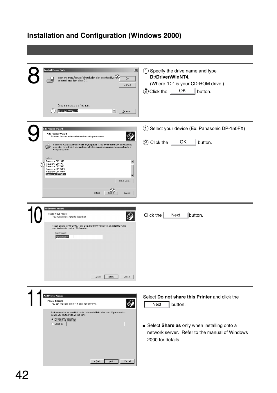 Panasonic 150P User Manual | Page 42 / 153