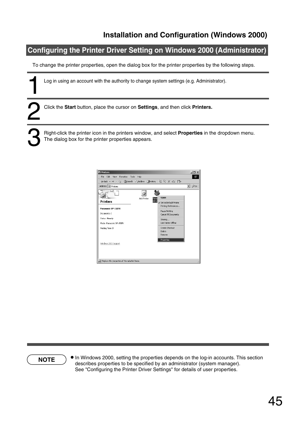 Panasonic 150P User Manual | Page 45 / 153