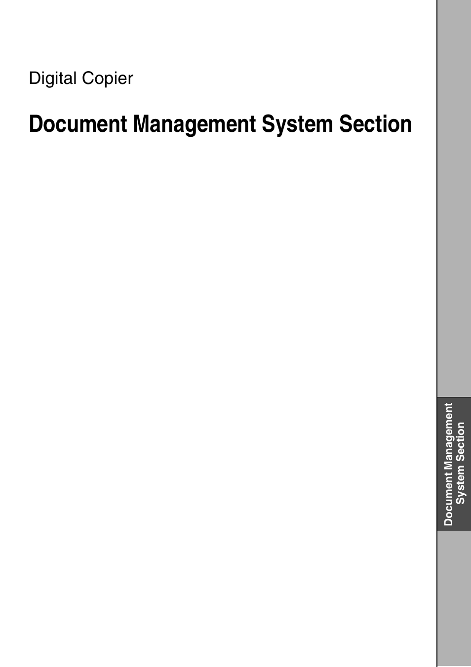 Document management system section | Panasonic 150P User Manual | Page 85 / 153