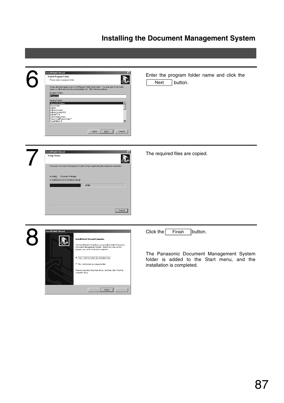 Panasonic 150P User Manual | Page 87 / 153