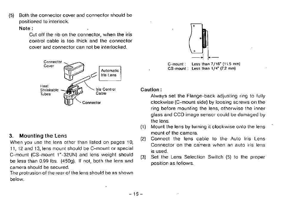 Panasonic CCTV CAMERA WV-BP102 User Manual | Page 17 / 22