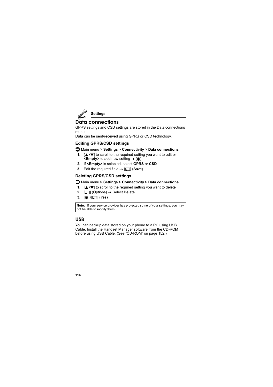 Data connections | Panasonic EB-MX7  EN User Manual | Page 119 / 168