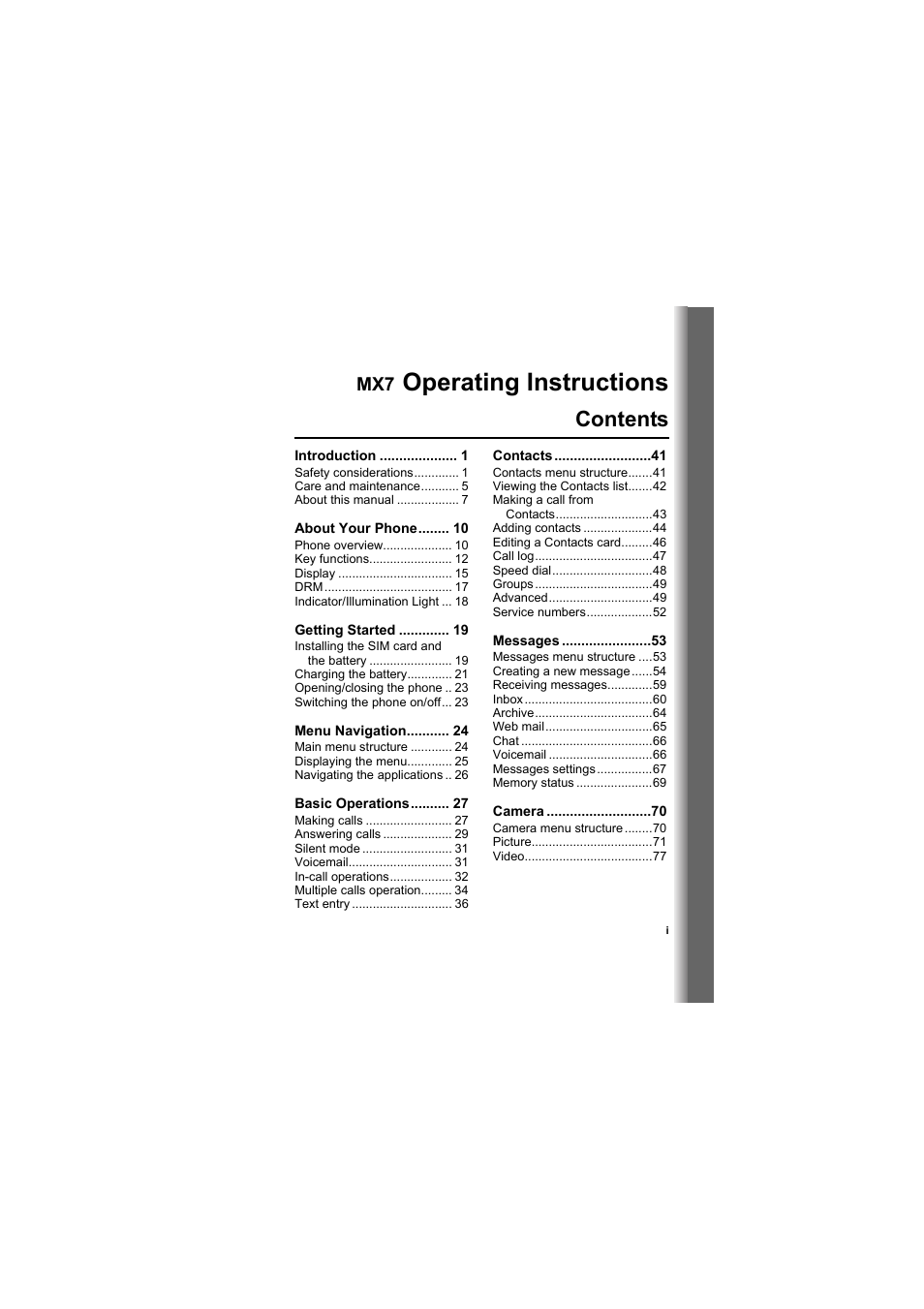 Panasonic EB-MX7  EN User Manual | Page 2 / 168