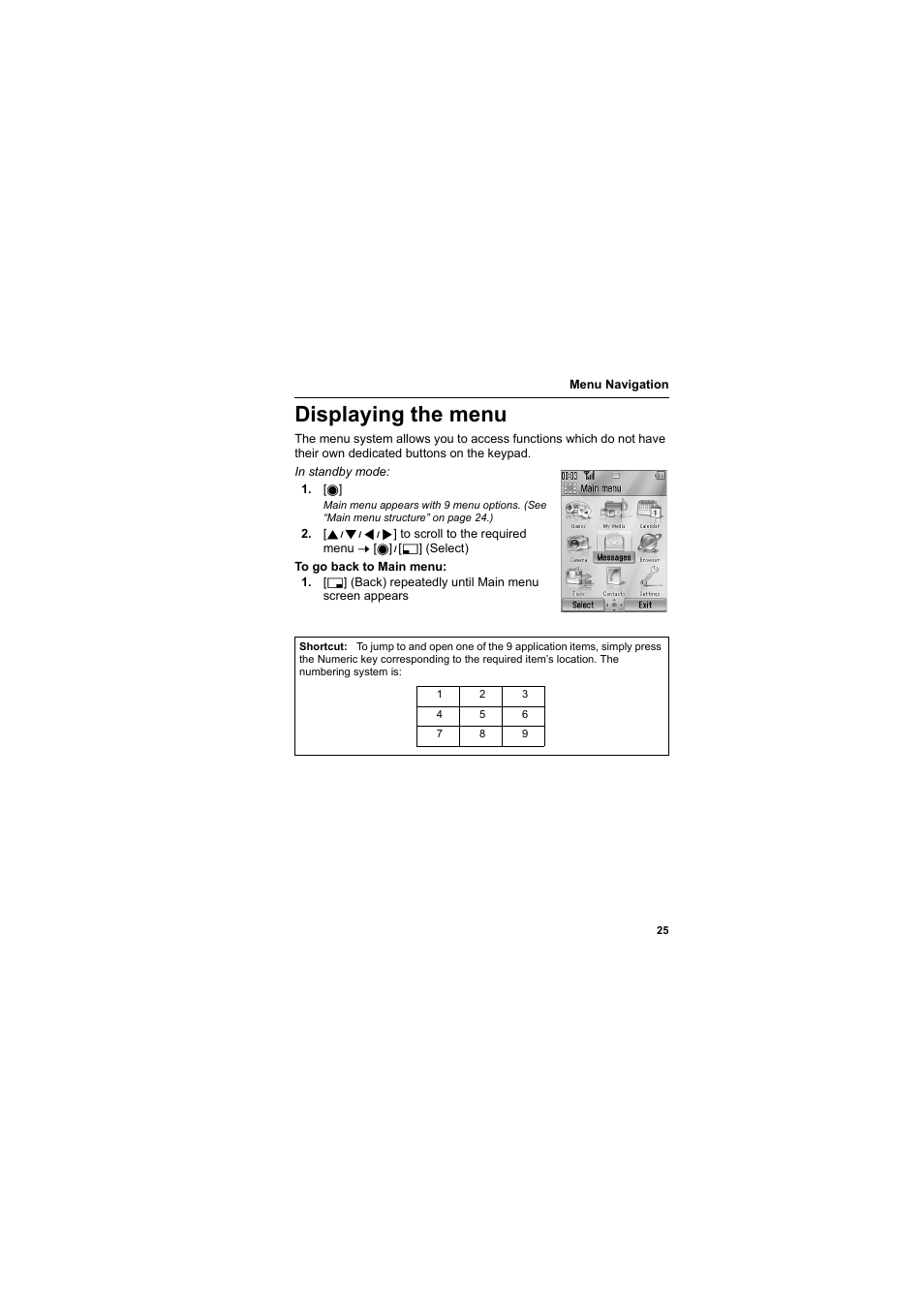 Displaying the menu | Panasonic EB-MX7  EN User Manual | Page 28 / 168