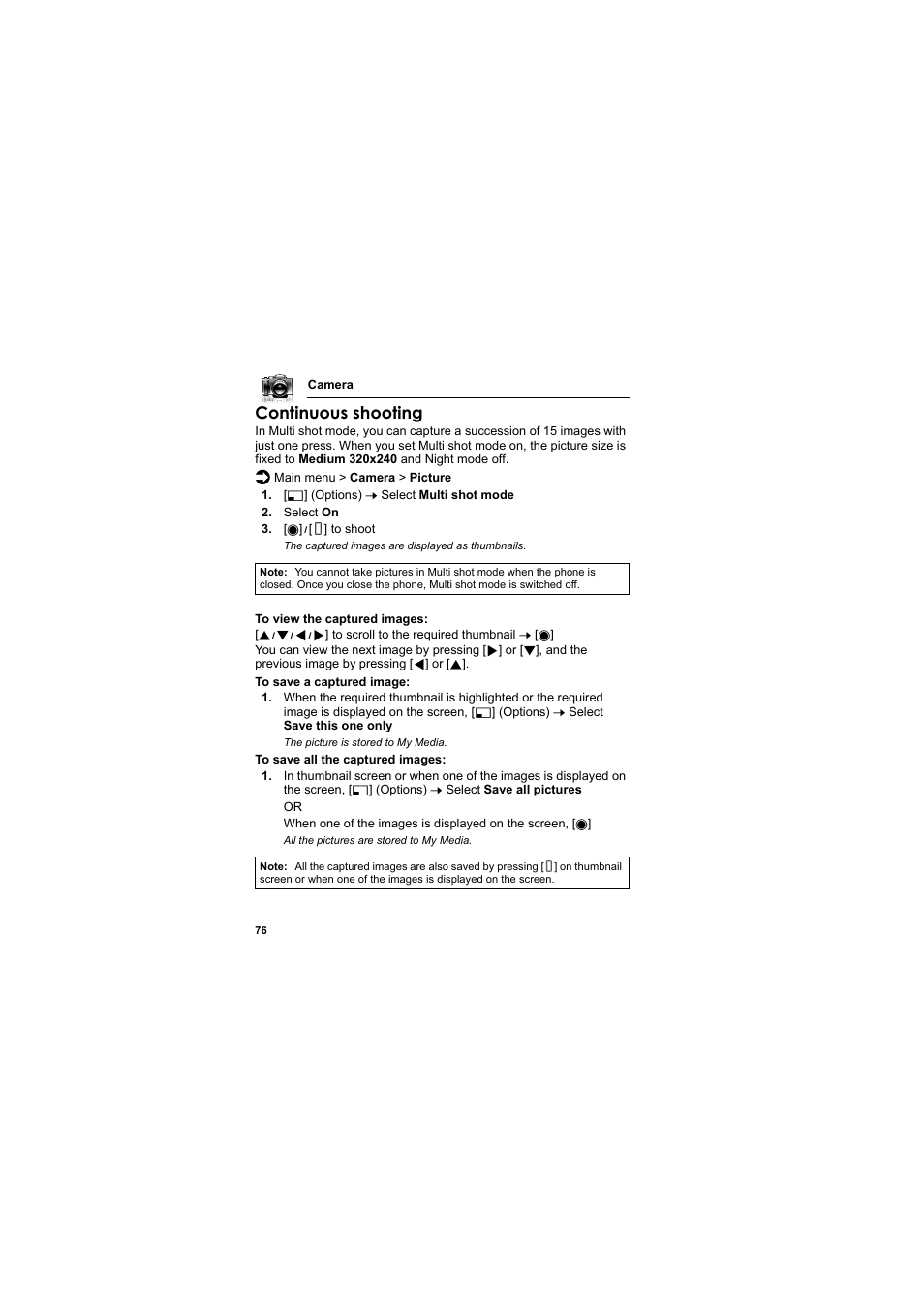 Continuous shooting | Panasonic EB-MX7  EN User Manual | Page 79 / 168