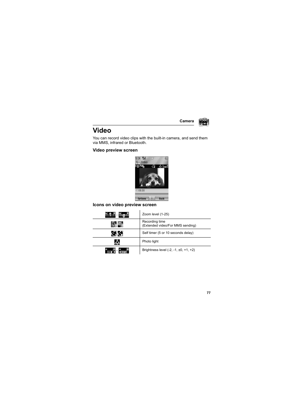 Video | Panasonic EB-MX7  EN User Manual | Page 80 / 168