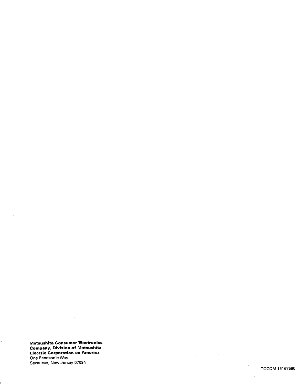 Panasonic TU-IRD10 User Manual | Page 64 / 64