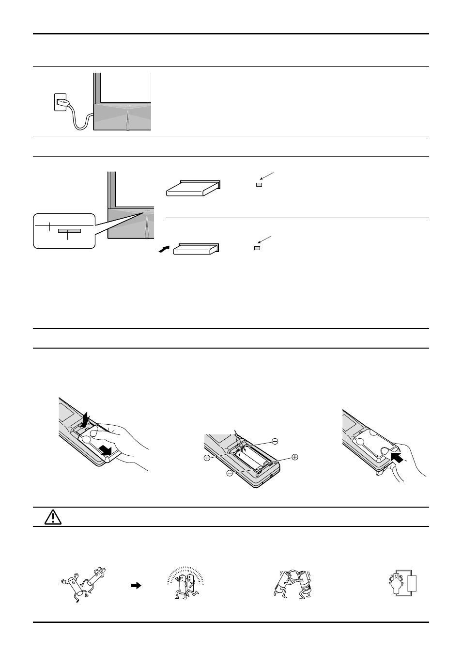 How to turn the power on, Battery cautions, Before operating this set | Panasonic TX-43P800H User Manual | Page 6 / 36