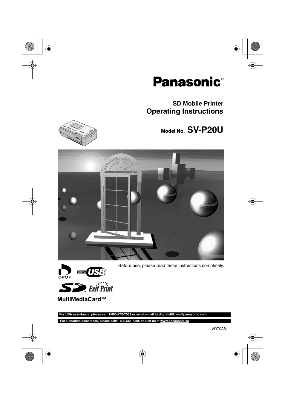 Panasonic SV-P20U User Manual | 62 pages