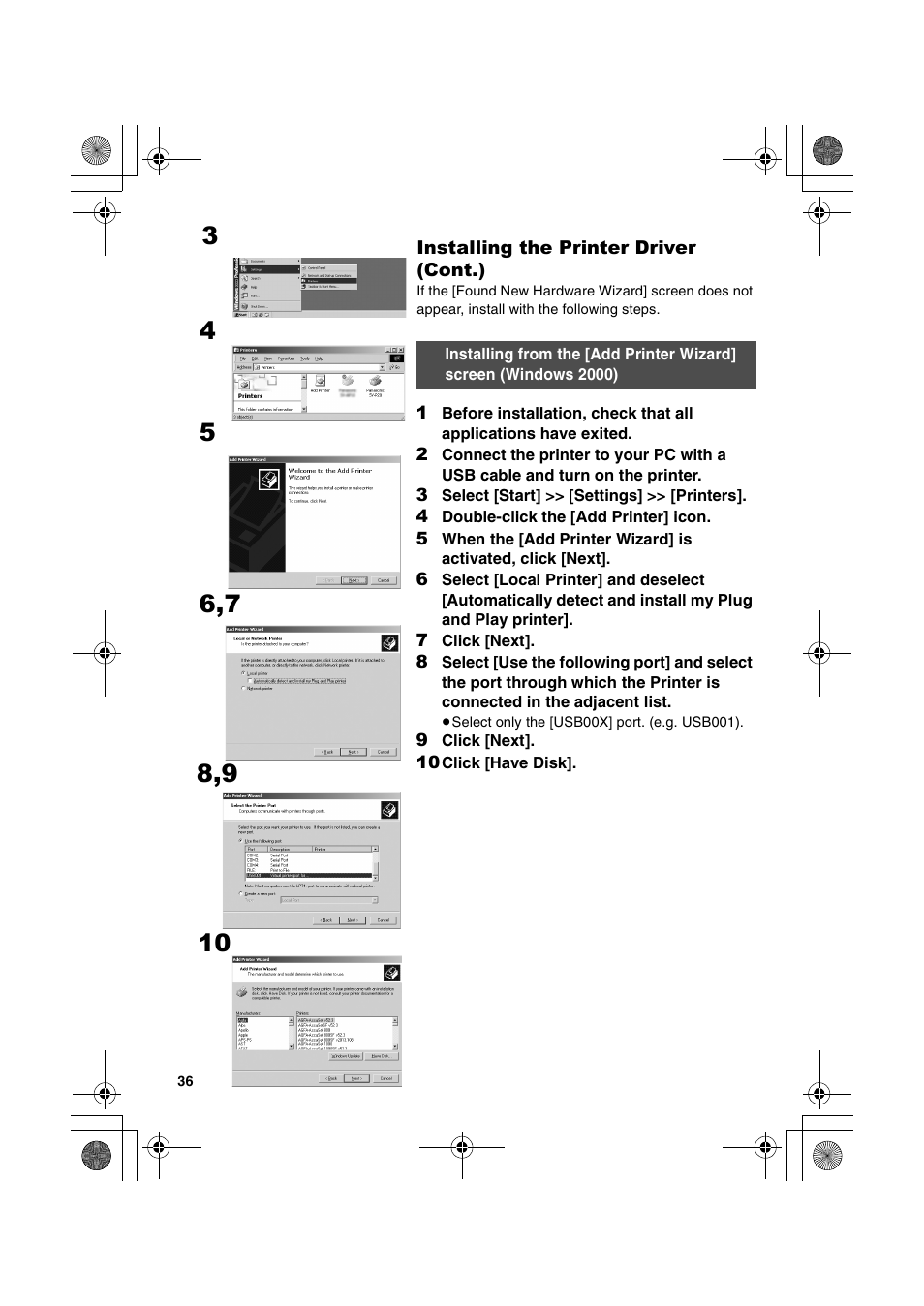 Panasonic SV-P20U User Manual | Page 36 / 62