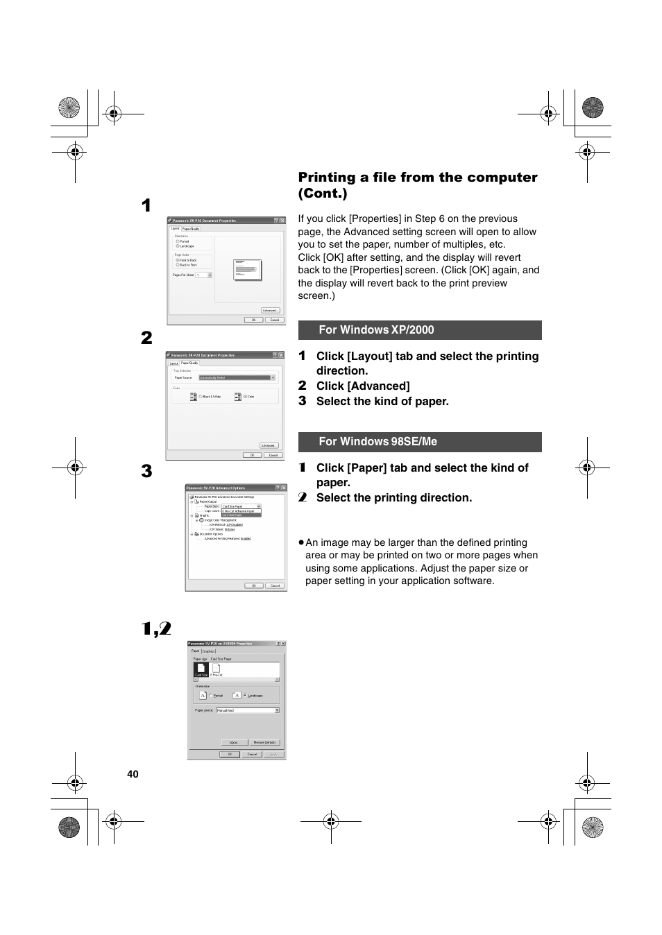 Panasonic SV-P20U User Manual | Page 40 / 62