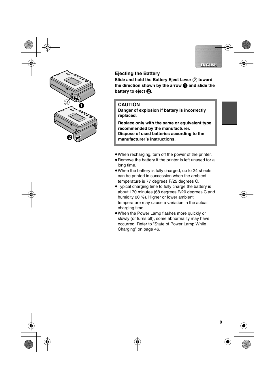 Panasonic SV-P20U User Manual | Page 9 / 62