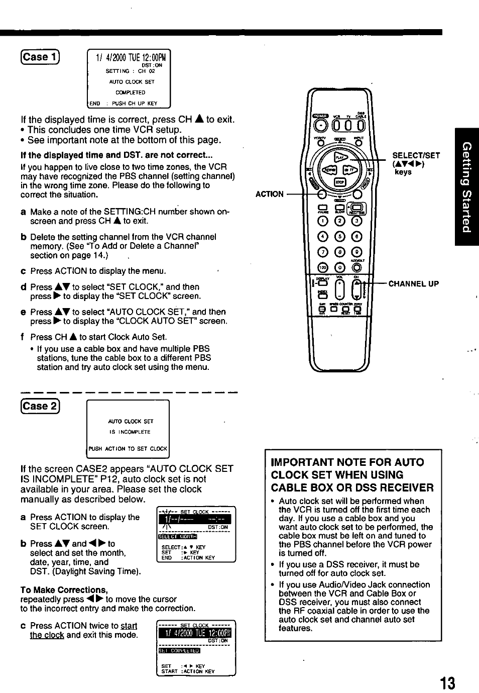 Case 2) | Panasonic OMNIVISION PV-8451 User Manual | Page 13 / 40