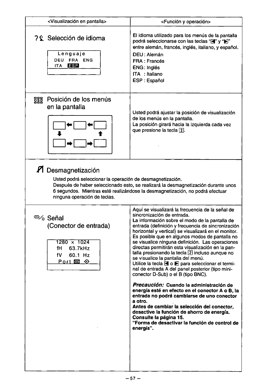 Panasonic PanaSync S110 User Manual | Page 63 / 72