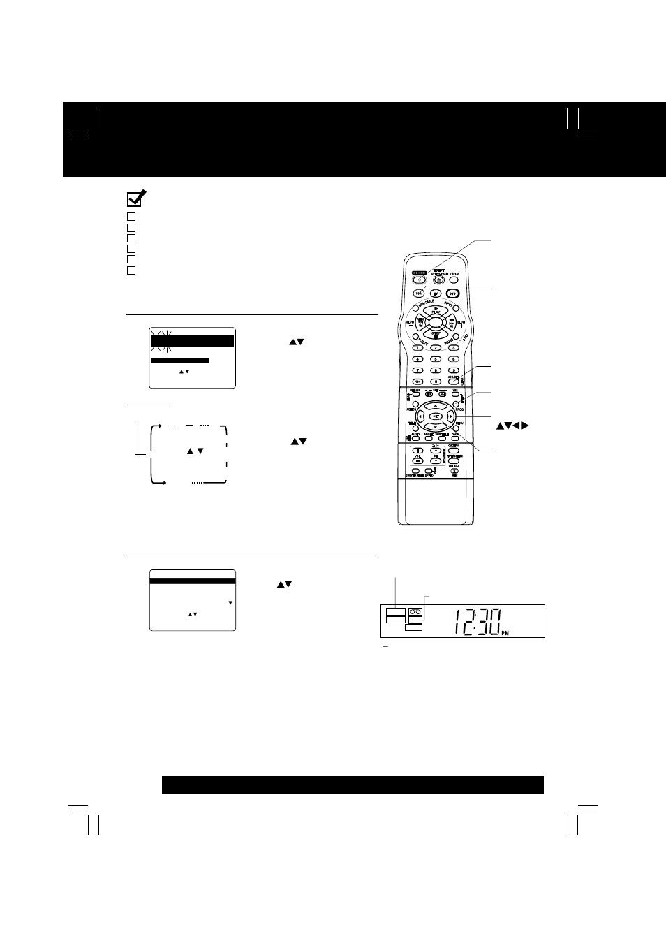 Vcr operation, Timer recording, Example | Ready checklist | Panasonic LSQT0676A User Manual | Page 24 / 72