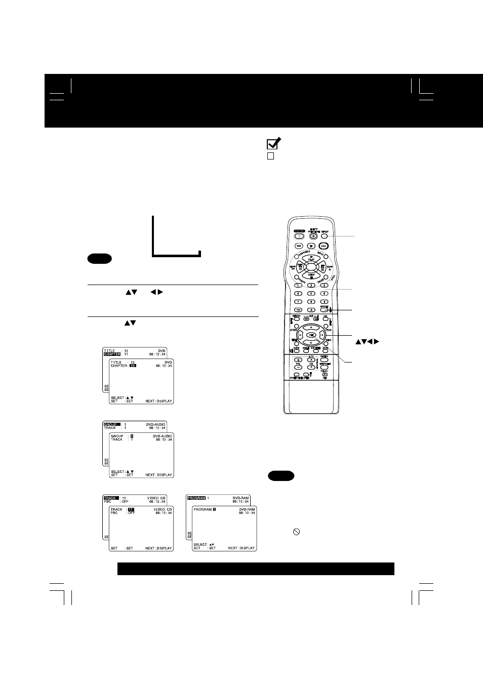Dvd operation using on-screen displays | Panasonic LSQT0676A User Manual | Page 44 / 72