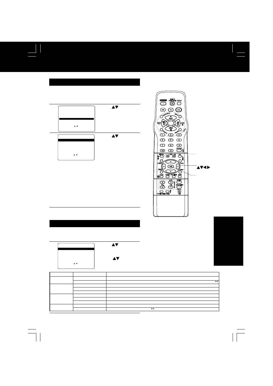 Dv d operation, Speaker size setup, Speaker output setup | Do steps 1~3 on page 54, Do steps 1~2 of “ speaker output setup” above | Panasonic LSQT0676A User Manual | Page 55 / 72