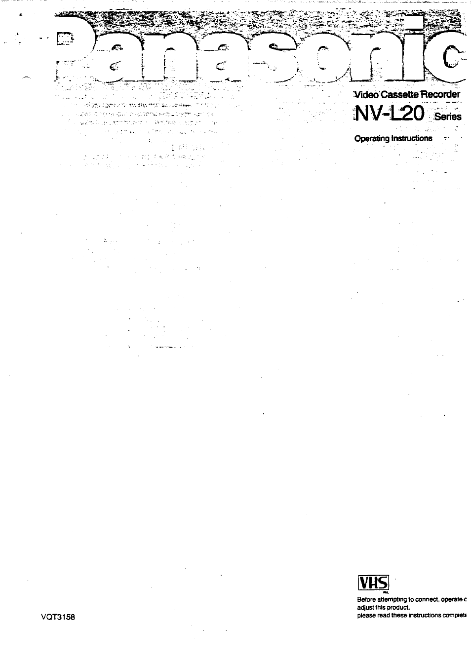 Panasonic NV-L20 User Manual | 35 pages