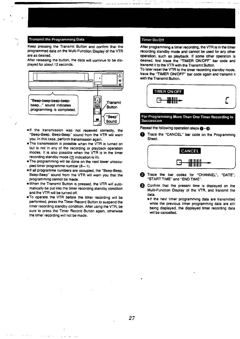Panasonic NV-L20 User Manual | Page 27 / 35