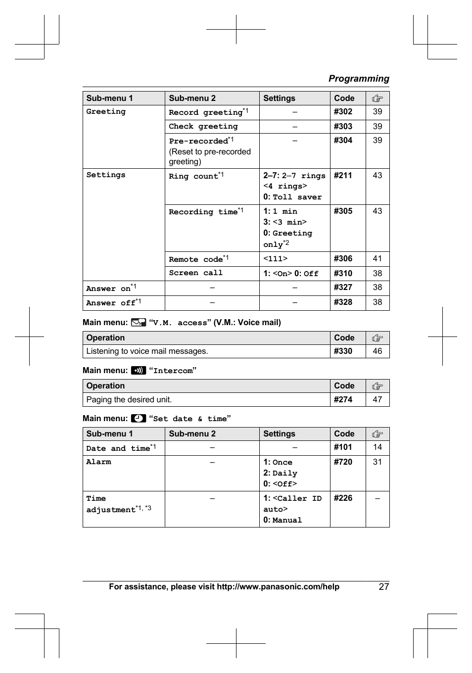 Panasonic KX-TG6645 User Manual | Page 27 / 68