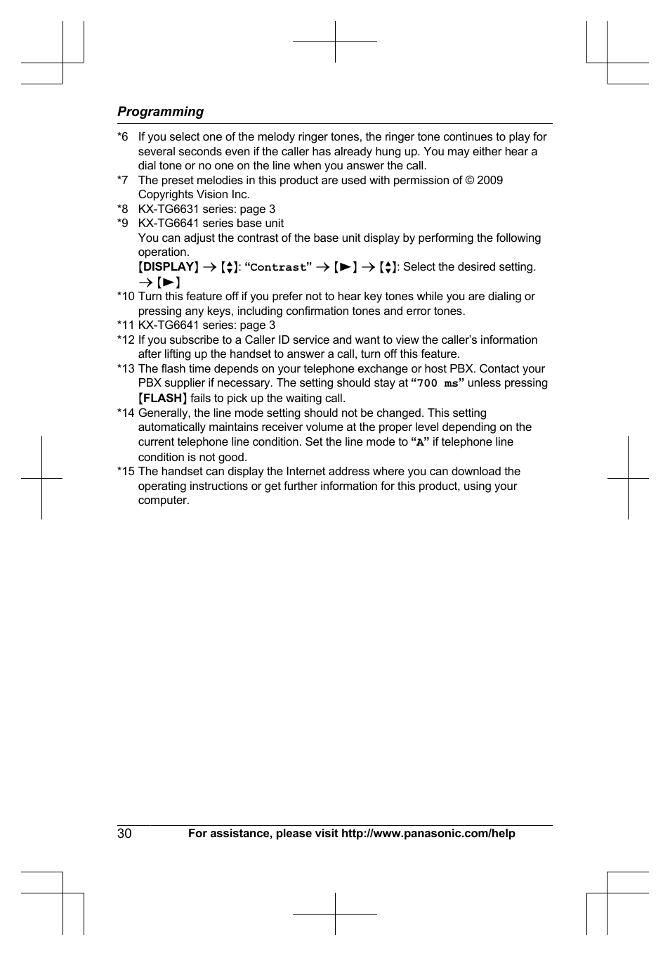 Panasonic KX-TG6645 User Manual | Page 30 / 68