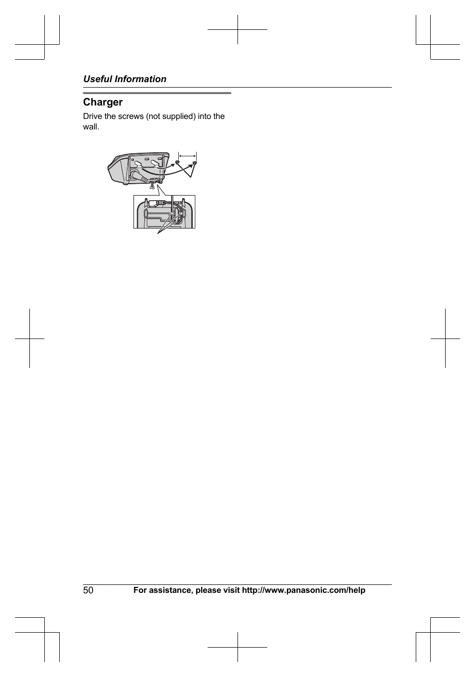 Charger | Panasonic KX-TG6645 User Manual | Page 50 / 68