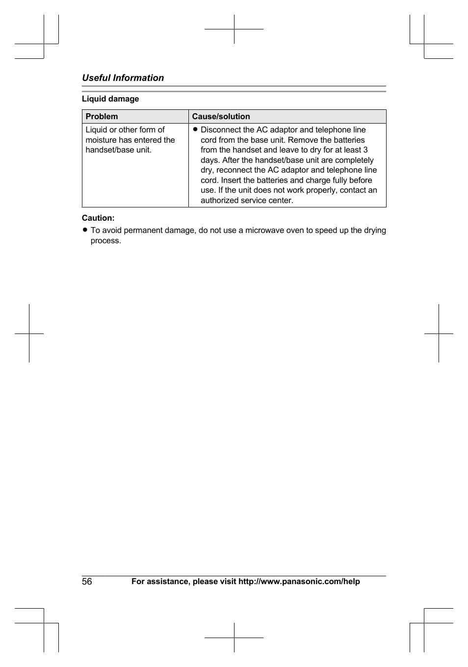 Panasonic KX-TG6645 User Manual | Page 56 / 68