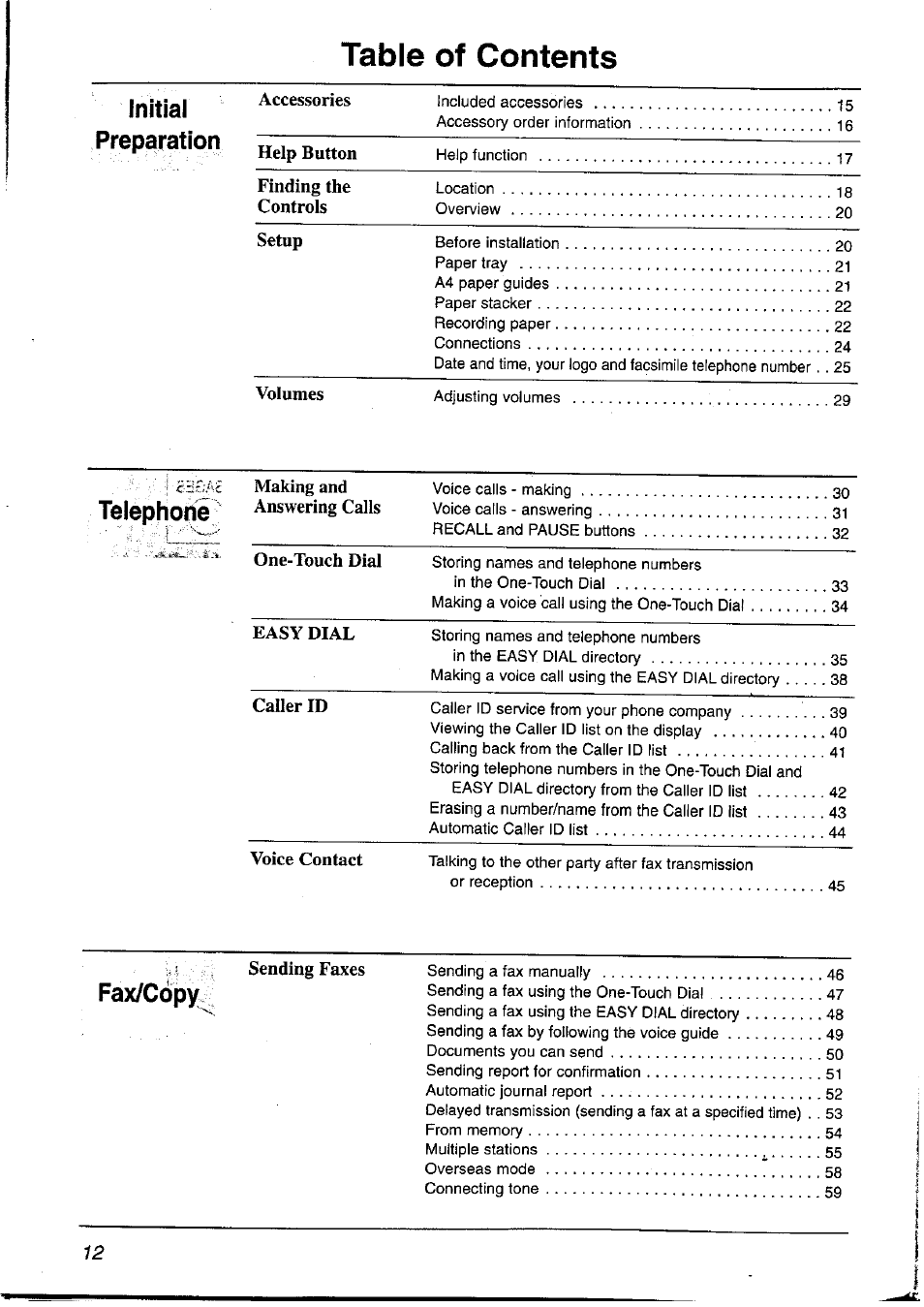 Panasonic KX-FP121NZ User Manual | Page 12 / 124