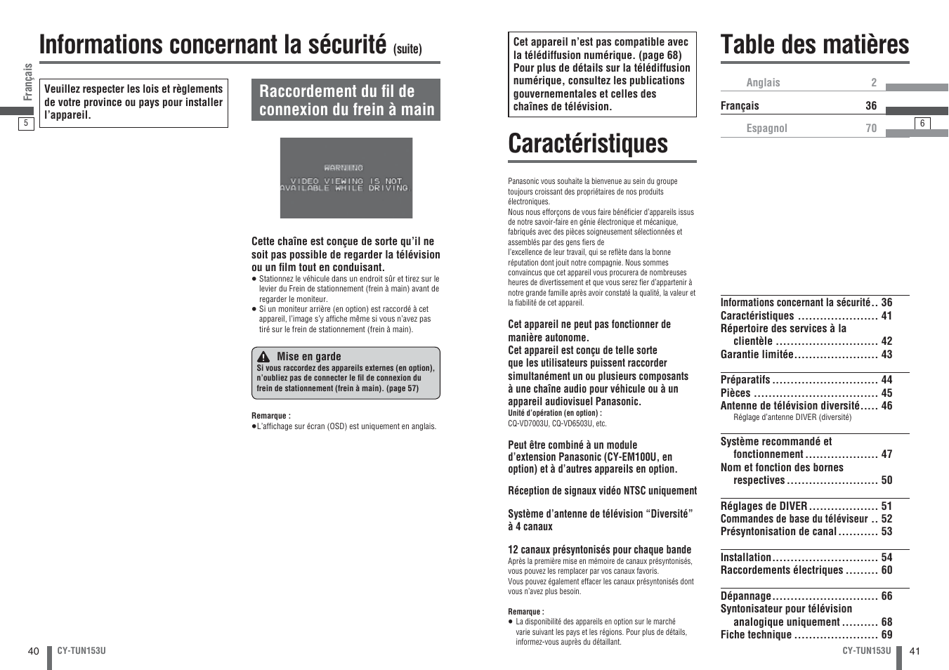 Panasonic CY-TUN153U User Manual | Page 21 / 52